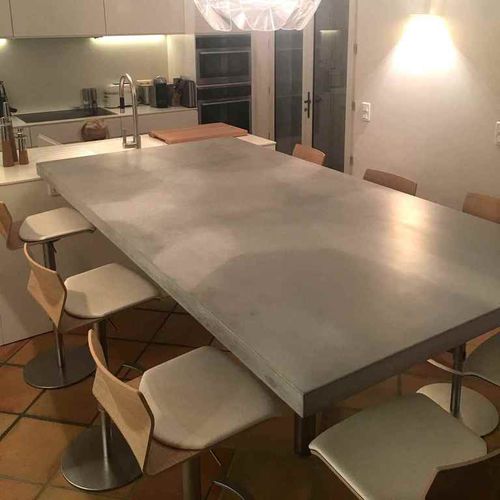 Moderner Esstisch - PLATEAU - BALIAN BETON Atelier - UHPC Ductal© Beton / rechteckig / für Privatgebrauch