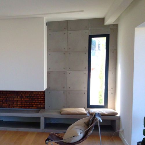 Innenwandverkleidung - BALIAN BETON Atelier - UHPC Ductal© Beton / matt / Betonoptik
