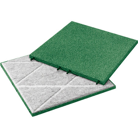 Flexible Fliese / für Außenbereich - KRAITEC® step plus - KRAIBURG Relastec GmbH & Co. KG - bodenstehend / Recyclinggummi / rutschfest