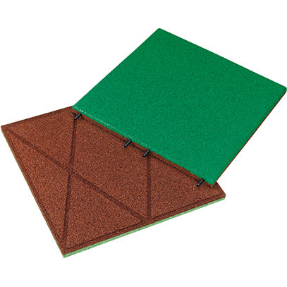 Flexible Fliese / Recyclinggummi - KRAITEC® step color / step neon - KRAIBURG Relastec GmbH & Co. KG - für Außenbereich / bodenstehend