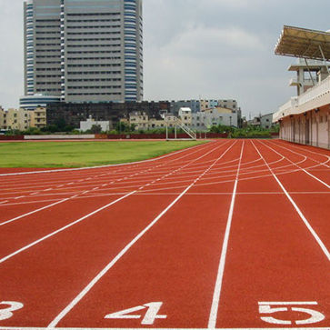 Sportboden für Außenbereich - SPORTEC&reg; BLACK SPRINT - KRAIBURG Relastec GmbH & Co. KG - Gummi / EPDM / für Leichtathletik
