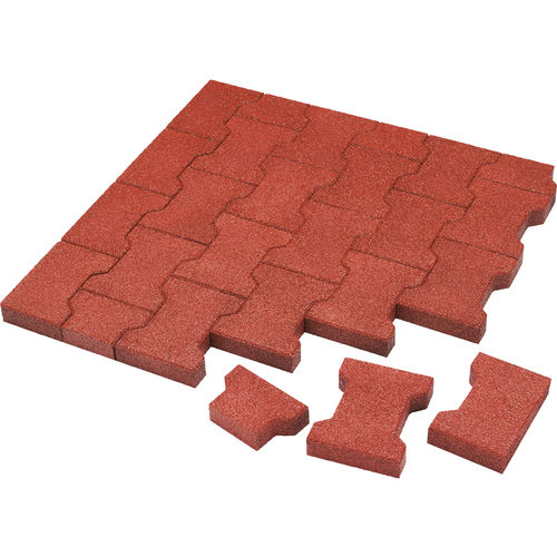 Gummi-Pflasterstein - KOMFORTEX® Elastic Pavers - KRAIBURG Relastec GmbH & Co. KG - für Außenbereich / Fertig-Pferdeställe / rutschfest