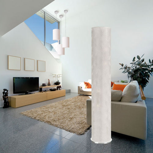 Moderne Leuchtsäule - TUBS - EL TORRENT IL.LUMINACIO - Stoff / LED / für den Innenraum