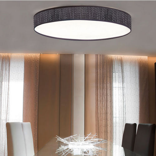 Moderne Deckenleuchte - SLIM - EL TORRENT IL.LUMINACIO - rund / Stoff / LED