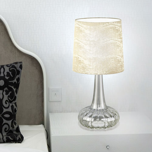 Tischlampe - HALL - EL TORRENT IL.LUMINACIO - Glas / Stoff / klassisch