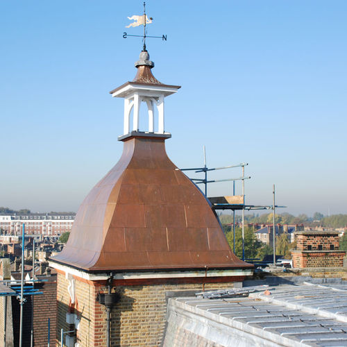 Kupferdach - NEW KINGS PRIMARY SCHOOL - Peters Roofing - Metalloptik / Stehfalz / plan