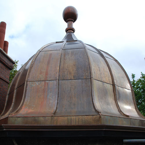 Kupferdach - DUNSTAN HOUSE - Peters Roofing - Metalloptik / Stehfalz / gebogen