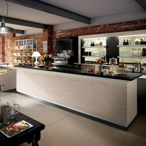 Bartheke - BRERA - Frigomeccanica - Glas / Edelstahl / Laminat