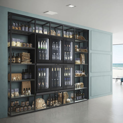 Standkühlvitrine - WALLBOX - Frigomeccanica - für Einzelhandel / mit Licht