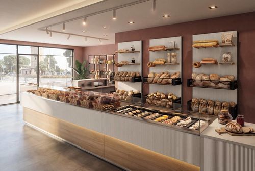 Verkaufskühlvitrine - STUDIO24 - Frigomeccanica - zum Aufstellen / für Konditoreien / für Bäckerei
