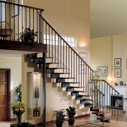 Viertelgewendelte Treppe - Legend  - CAST DESIGN - Holzstufen / mit Metallstruktur / für Privatgebrauch