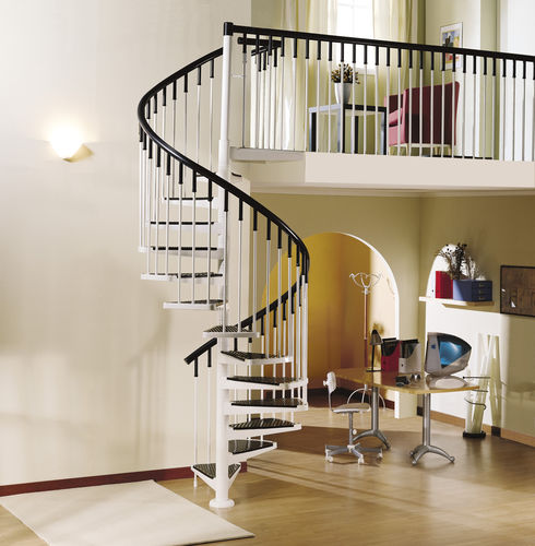Wendeltreppe - A7 - CAST DESIGN - Metallstufen / für Privatgebrauch / für den Innenraum