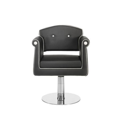 Moderner Friseurstuhl - PARIS  - SEAP SA - Kunstleder / mit Hubhydraulik / schwarz