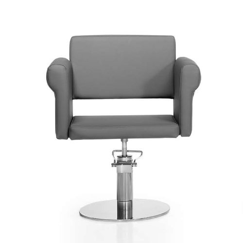 Moderner Friseurstuhl - LEO  - SEAP SA - Kunstleder / mit Hubhydraulik / grau