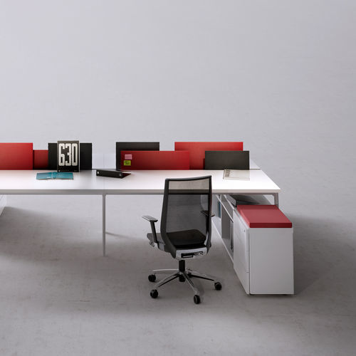 Moderner Bürostuhl - EBEN - Forma 5 - für den Innenraum / Netz / Gestell aus Aluminium