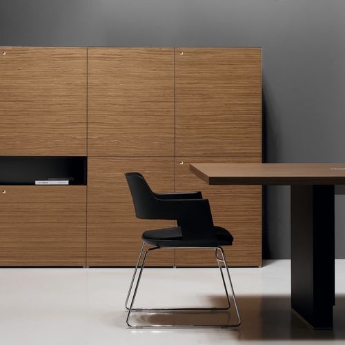 Niedriger Aktenschrank - QUORUM AND CUBO - Forma 5 - Laminat / modern / für professionellen Einsatz