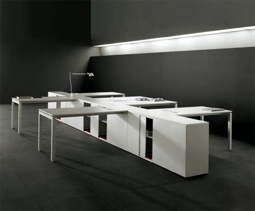 Schreibtisch für Open Space - F25 - Forma 5 - modern / Laminat / für Gewerbegebrauch