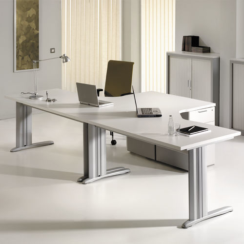 Schreibtisch für Open Space - NEO - Forma 5 - modern / Metall / Laminat