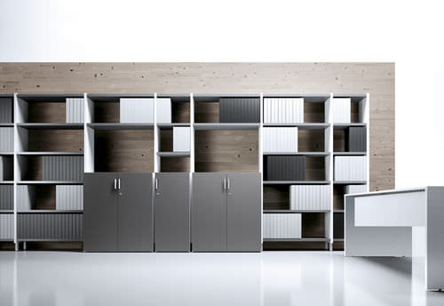 Hohes Bücherregal - Forma 5 - modern / für Büro / Holz