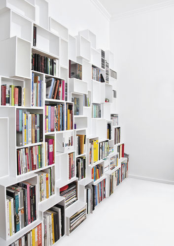 Modul-Bücherregal - Cubit - modern / MDF / weiß