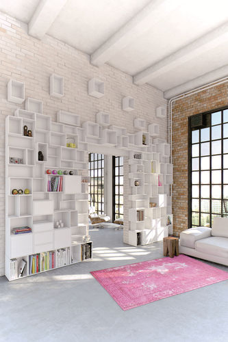 Modul-Bücherregal - wall-unit - Cubit - modern / MDF / weiß