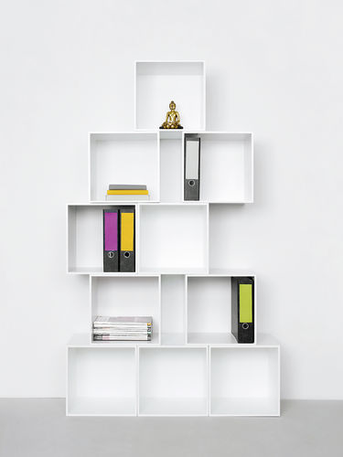Hoher Aktenschrank - Office shelf for folders - Cubit - wandmontiert / MDF / modern
