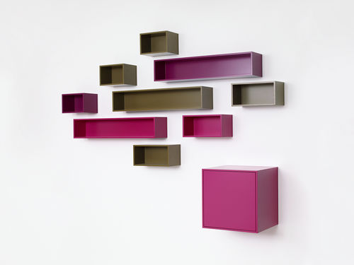 Wandmontiertes Regal - RK038 - Cubit - modern / MDF / für CDs