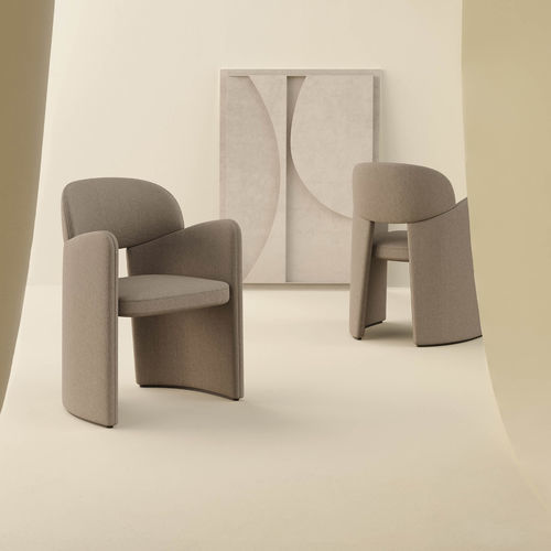 Moderner Stuhl - BLANCA  - LEMA Home - für den Innenraum / Stoff / Leder