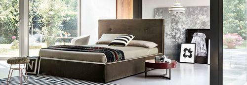 Doppelbett - MADAMA - LEMA Home - modern / Polster / Stoff