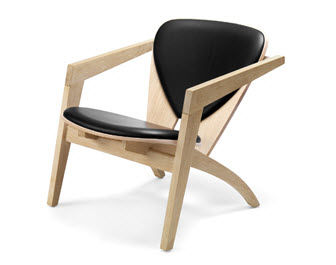 Moderner Sessel - GE 460 BUTTERFLY - Getama Danmark - Leder / von Hans J. Wegner