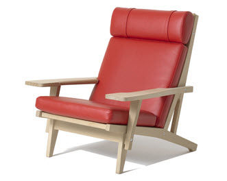 Moderner Sessel - GE 375 - Getama Danmark - Leder / von Hans J. Wegner