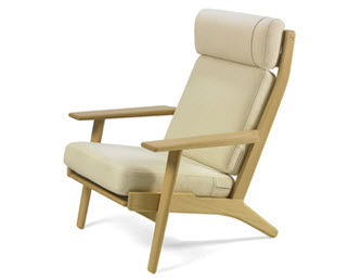 Moderner Sessel - GE 290A - Getama Danmark - Leder / von Hans J. Wegner