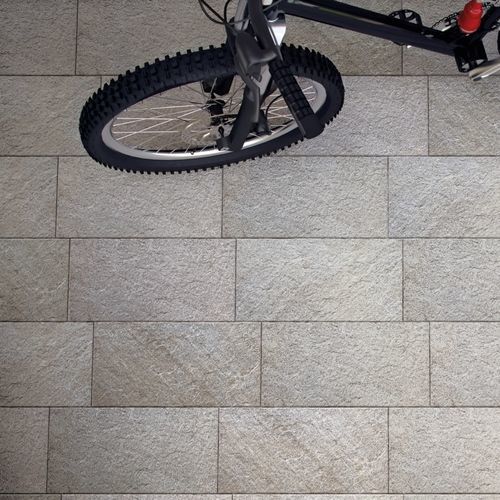 Feinsteinzeugfliesen - LITHOS - Recer - sandgestrahlt / für Außenbereich / für Terrasse