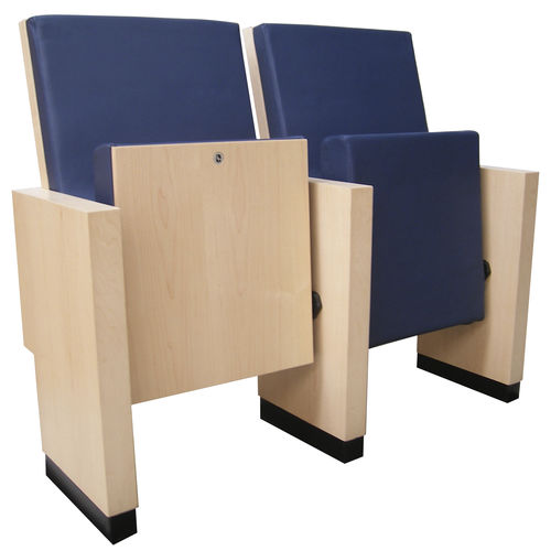 Moderner Auditoriumsessel - CAE - Ezcaray International Seating - Stoff / Holz / Polster