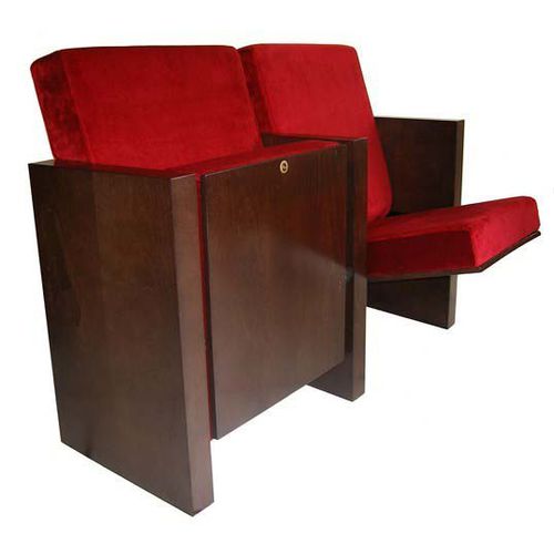 Moderner Auditoriumsessel - CIRCO - Ezcaray International Seating - Samt / Holz / Polster