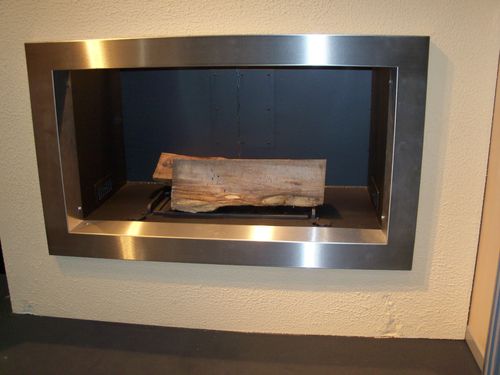 Geschlossene Feuerstelle / Holz - DF CUISINE - Double Feu Novadev - mit 1 Sichtseite / Metall