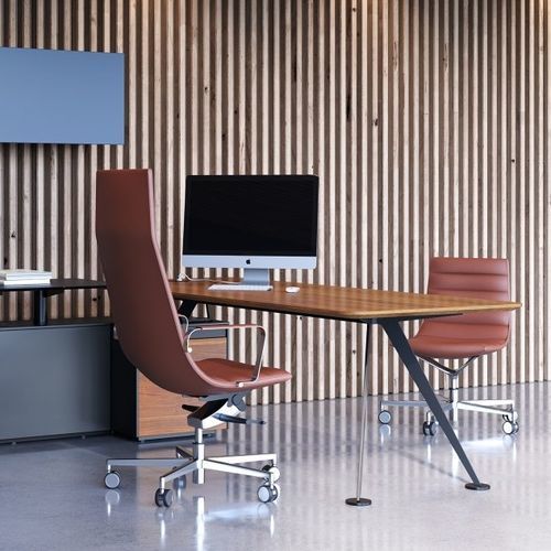 Schreibtisch für Open Space - SPIKE - Frezza - bodenstehend / modern / Holz