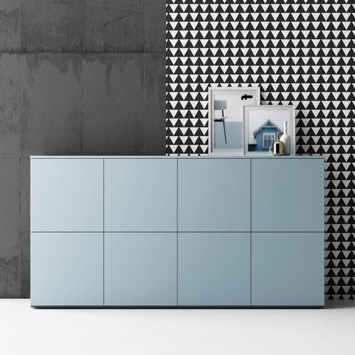 Niedriger Aktenschrank - MADIA - Frezza - hoch / Holz / melaminbeschichtet