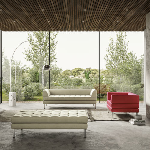 Kompaktes Sofa - MOMA - Frezza - Chesterfield / Polyurethanschaum / Nylon
