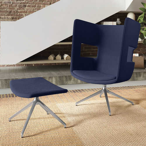 Moderner Sessel - POPPEA SOFT - Frezza - Stoff / Aluminium / Polyurethan
