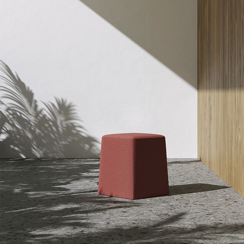 Modernes Sitzkissen - STAND BY - Frezza - Stoff / Leder / Holz