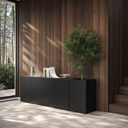 Modernes Sideboard - MUX70 - Frezza - Holz / mit Schubladen / mit Schwingtür