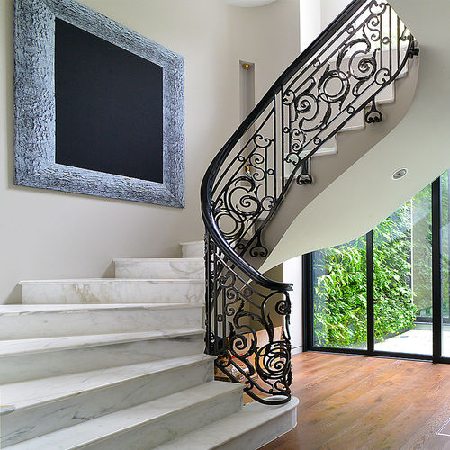 Edelstahl-Balustrade - DOUBLE FLIGHT - elite metalcraft - für den Innenraum / für Treppen
