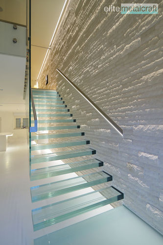 Gerade Treppe - TOWER WALK - elite metalcraft - Glasstufen / modern / Cantilever