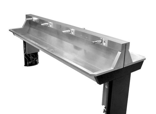 Bodenstehendes Waschbecken - TC4C-X - Intersan - Edelstahl / rechteckig / modern
