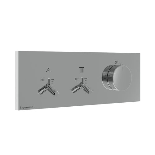Einhebelmischer für Dusche - RWIT 2B89 CC 01 - Rubinetterie Treemme - wandmontiert / aus verchromtem Metall / für Badezimmer