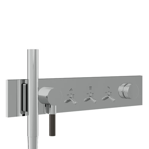 Einhebelmischer für Dusche - RWIT 2B97 CC 01 - Rubinetterie Treemme - wandmontiert / aus verchromtem Metall / für Badezimmer