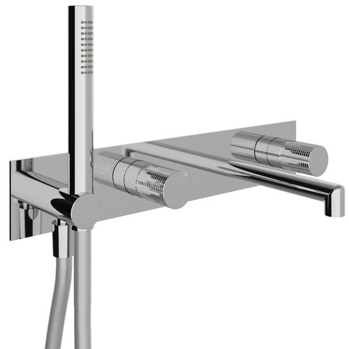 Einhebelmischer für Waschtisch - RWIT 5BD7 CC Z4 - Rubinetterie Treemme - wandmontiert / aus verchromtem Metall / für Badezimmer