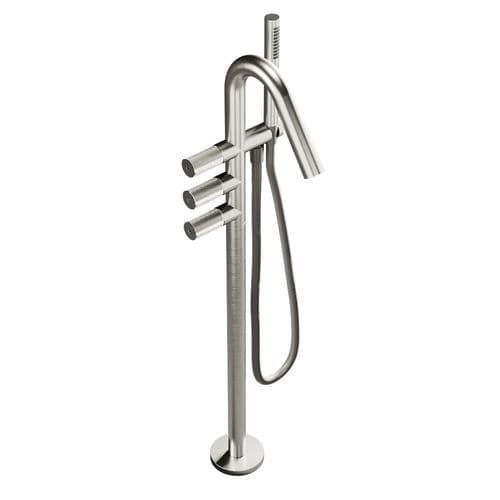 Badewannen-Einhebelmischer - RWIT 6084 IS 01 - Rubinetterie Treemme - bodenstehend / aus verchromtem Metall / für Badezimmer