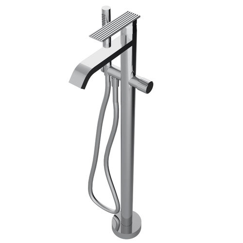 Badewannen-Einhebelmischer - RWIT 2A03 CC 01 - Rubinetterie Treemme - bodenstehend / aus verchromtem Metall / für Badezimmer